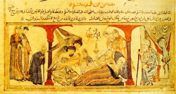 Birth of Muhammad from the Jami‘ al-tawarikh (big)