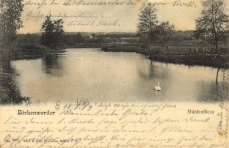Birkenwerder, Brandenburg - Mühlenfliess (Zeno Ansichtskarten)