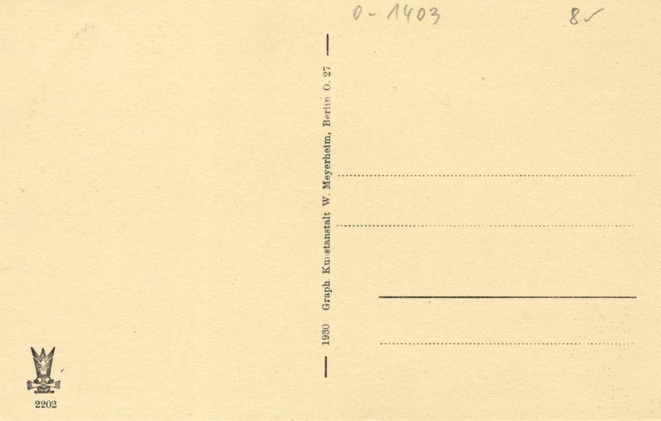 Birkenwerder, Brandenburg - Waldpartie (back) (Zeno Ansichtskarten)