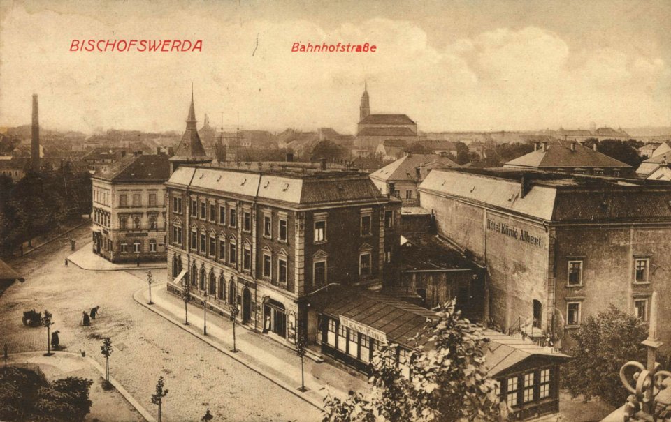 Bischofswerda, Sachsen - Bahnhofstraße (Zeno Ansichtskarten)