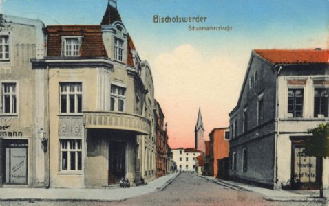 Bischofswerder, Ostpreußen - Schuhmacherstraße (Zeno Ansichtskarten)