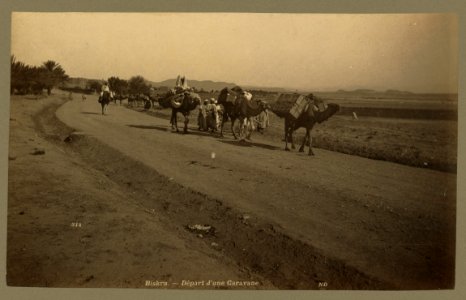 Biskra. Depart d'une caravane - ND. LCCN2004665039