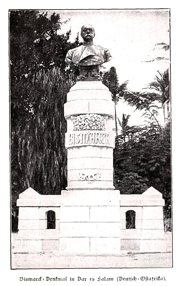 Bismarck-Denkmal in Dar es Salam Deutsch-Ostafrika