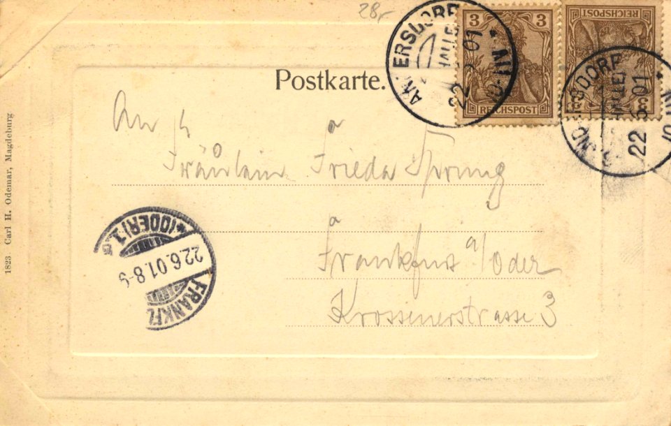 Bitterfeld, Sachsen-Anhalt - Kaiserstraße (back) (Zeno Ansichtskarten)