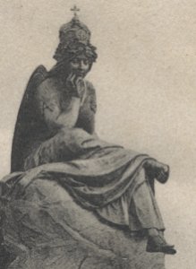 Bismarckbrunnen Flensburg - 1906 - Germania in groß