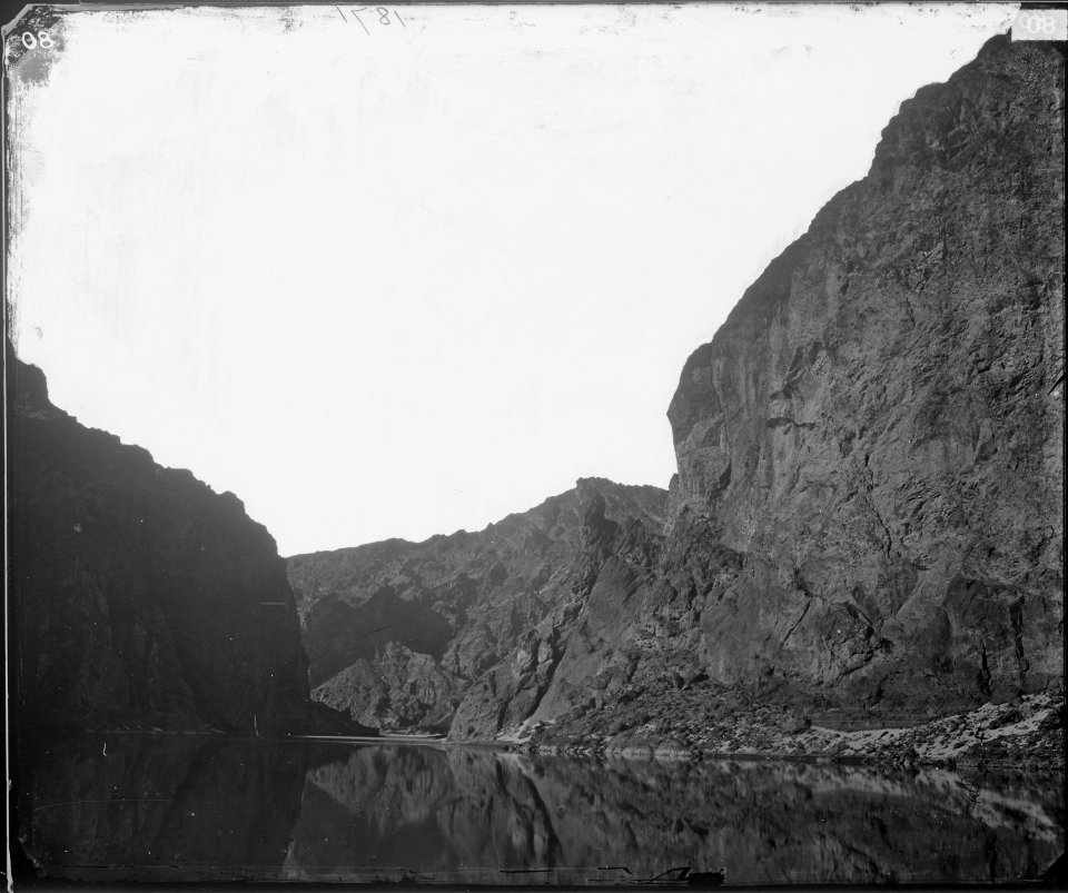 BLACK CANYON, LOOKING BELOW FROM BIG HORN CAMP, COLORADO RIVER - NARA - 524183