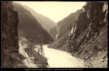 Black Canon of the Gunnison, D.&.R.G. Ry., C.R. Savage, Photo.