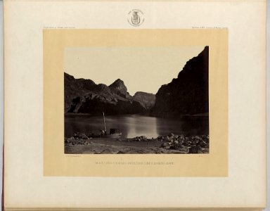 Black Cañon, Colorado River, from Camp 8, looking above - T.H. O'Sullivan, Phot. LCCN2009632148