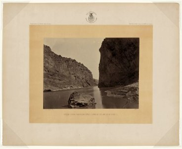Black Cañon, Colorado River, looking below, near Camp 7 - T.H. O'Sullivan, phot. LCCN2006676040