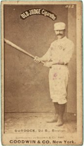 Black Jack Burdock, Boston Beaneaters, baseball card portrait LCCN2007685743