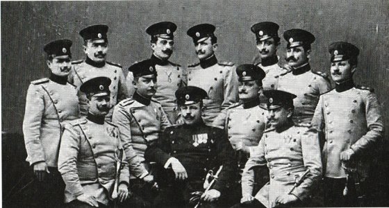 Black hand photo in dress uniforms