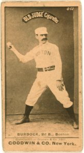 Black Jack Burdock, Boston Beaneaters, baseball card portrait LCCN2007685742
