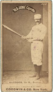 Black Jack Burdock, Boston Beaneaters, baseball card portrait LCCN2007685743