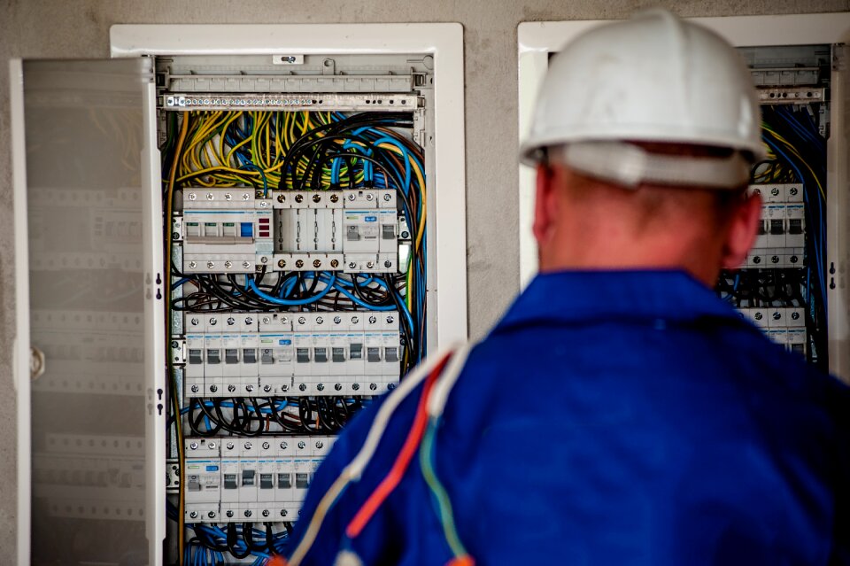 Worker building professional