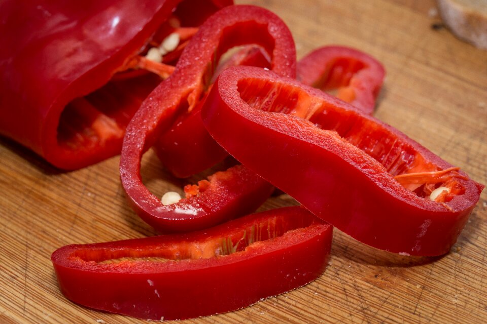 Red pepper colorful vegetable nachtschattengewächs