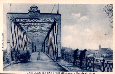 Cadillac-sur-Garonne - Pont metallique 1b