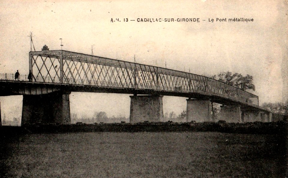 Cadillac-sur-Garonne - Pont metallique 4