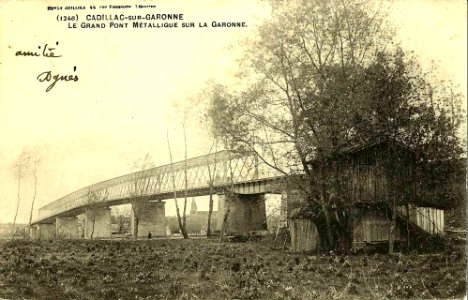Cadillac-sur-Garonne - Pont metallique 3