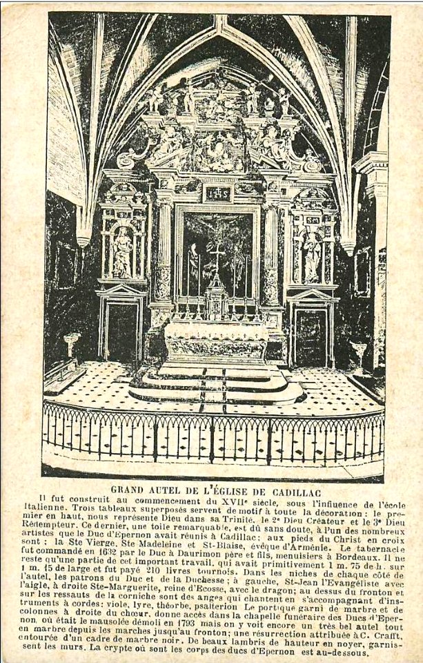 Cadillac-sur-Garonne - église Notes 1