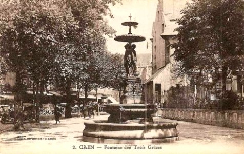 Caen Fontaine 3graces cpa