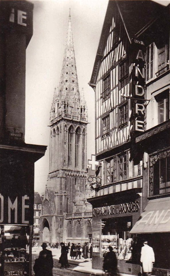 Caen ruesaintjean placesaintpierre cpa