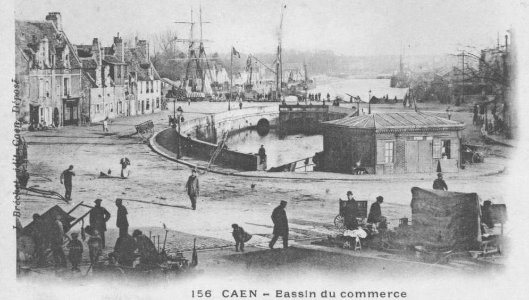 Caen placecourtonne port cpa