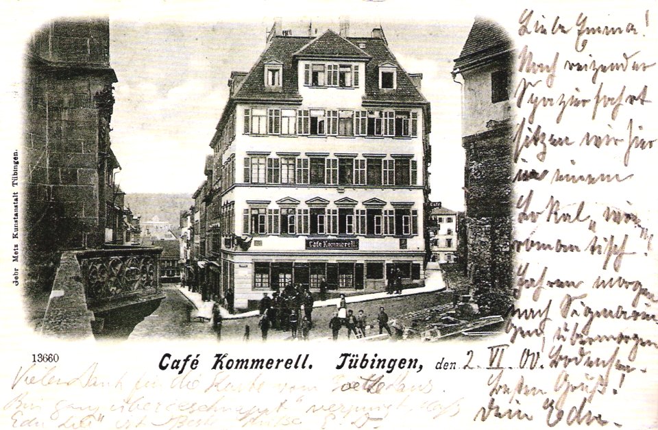 Café Kommerell (AK 13660 Gebr. Metz 1900 TPk182)