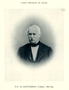 CAISSE D'EPARGNE DE TOURS - D.-F. DE SAINT-MARTIN, Président, 1866-1869