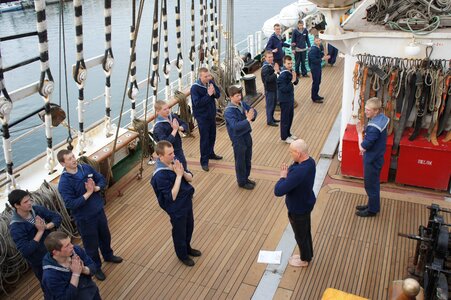 Sailors training ship four master