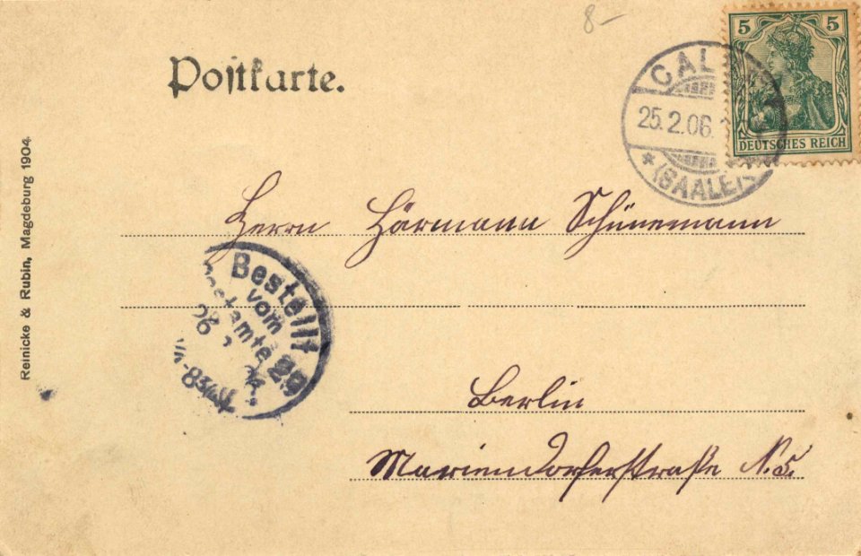 Calbe (Saale), Sachsen-Anhalt - Anlagen auf dem Wartenberg (2) (back) (Zeno Ansichtskarten)