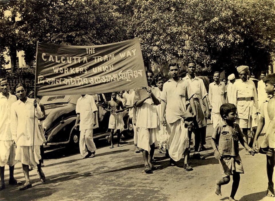 Calcutta Tram Way Workers' Union strike in 1945