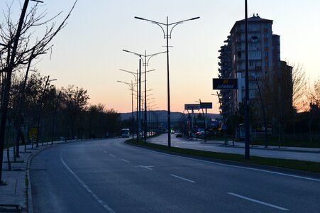 Traffic outdoor city photo