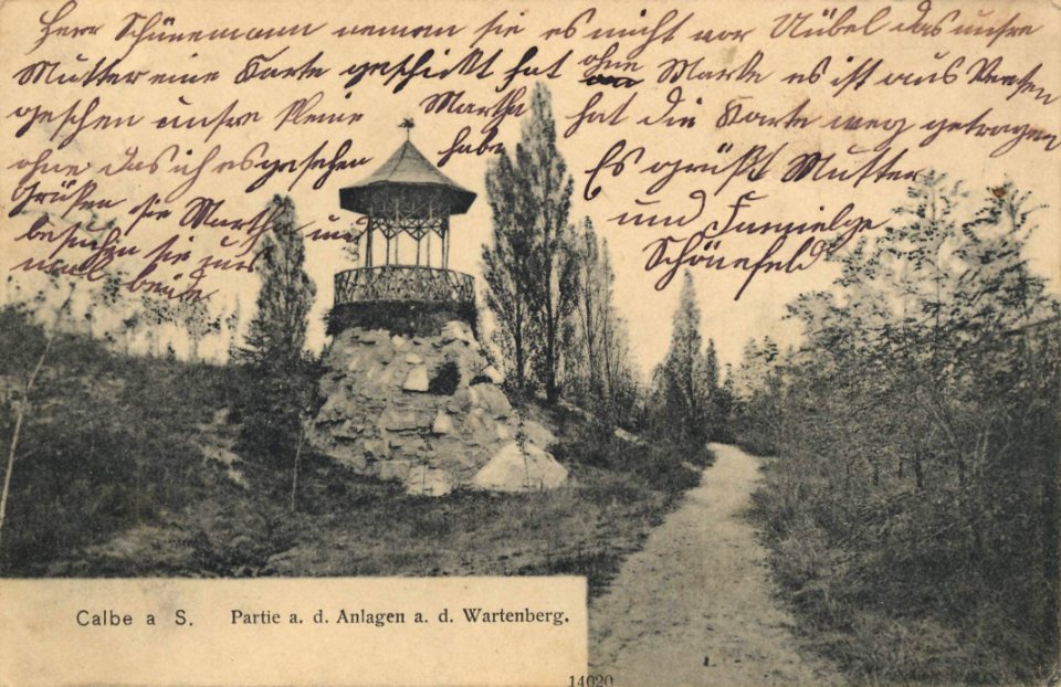 Calbe (Saale), Sachsen-Anhalt - Anlagen auf dem Wartenberg (2) (Zeno Ansichtskarten)