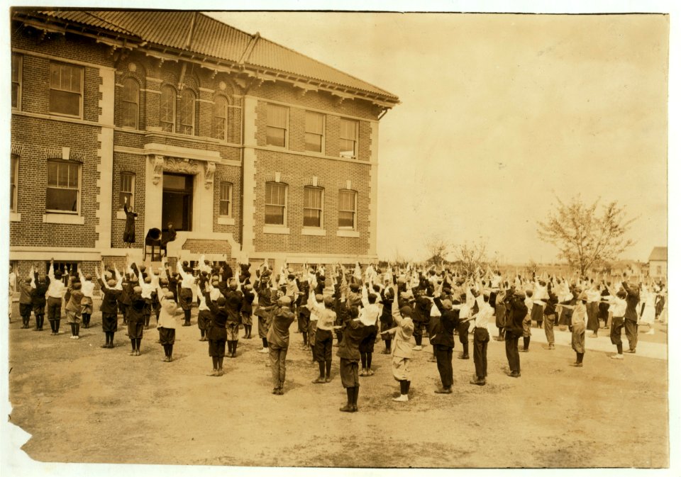 Calesthenics (i.e., calisthenics) Every day, every school in Lawton has 15 minutes of this out-door work. LOC nclc.00671