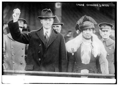 Calvin Coolidge & wife LCCN2014710801