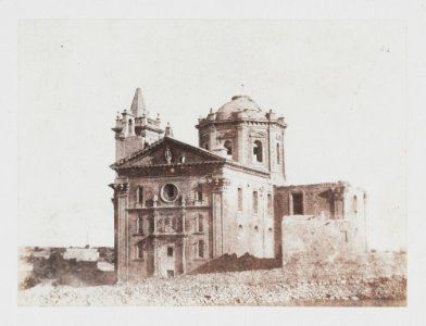 Calvert Jones, 'Ruined Church at Casal Bircircara', Malta 1846