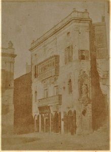 Calvert Jones, Square in Burmola, Malta 1846