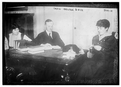 Calvin Coolidge & wife LCCN2014710798