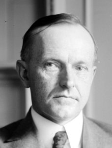 Calvin Coolidge face (cropped) photo