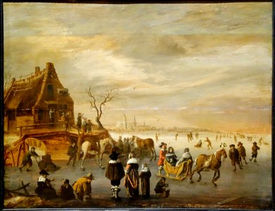 Cambrai musee beelt paysage hiver