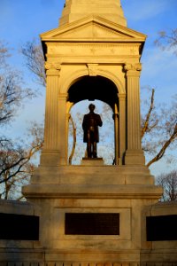 Cambridge Soldiers Memorial at sunrise - Cambridge, Massachusetts - DSC08536