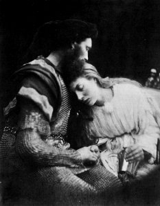 Cameron, Julia Margaret - Das Gemälde von Sir Lancelot und Königin Guinevere (Zeno Fotografie) photo