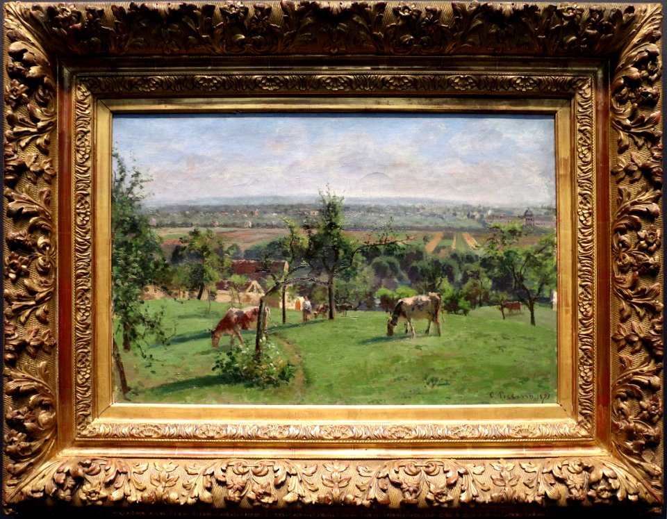 Camille pissarro, il sentiero di prunay, louveciennes (le colline di vésinet), 1871