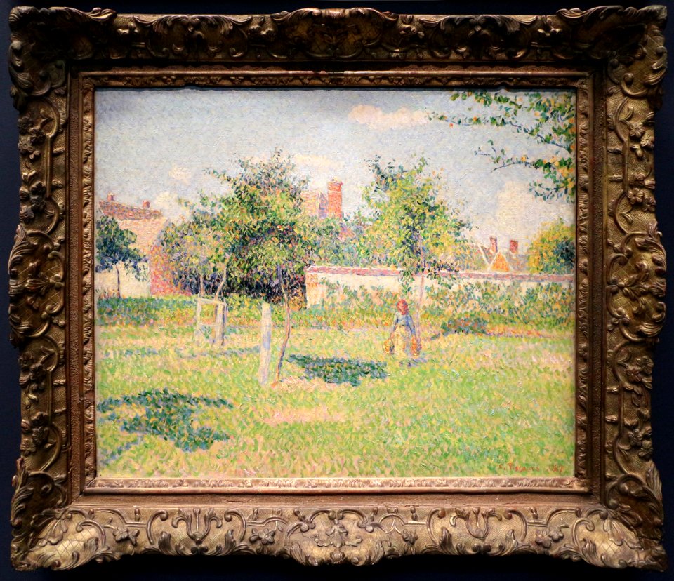 Camille pissarro, sole pomeridiano nei dintorni di éragny, 1887