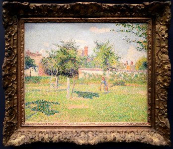 Camille pissarro, sole pomeridiano nei dintorni di éragny, 1887