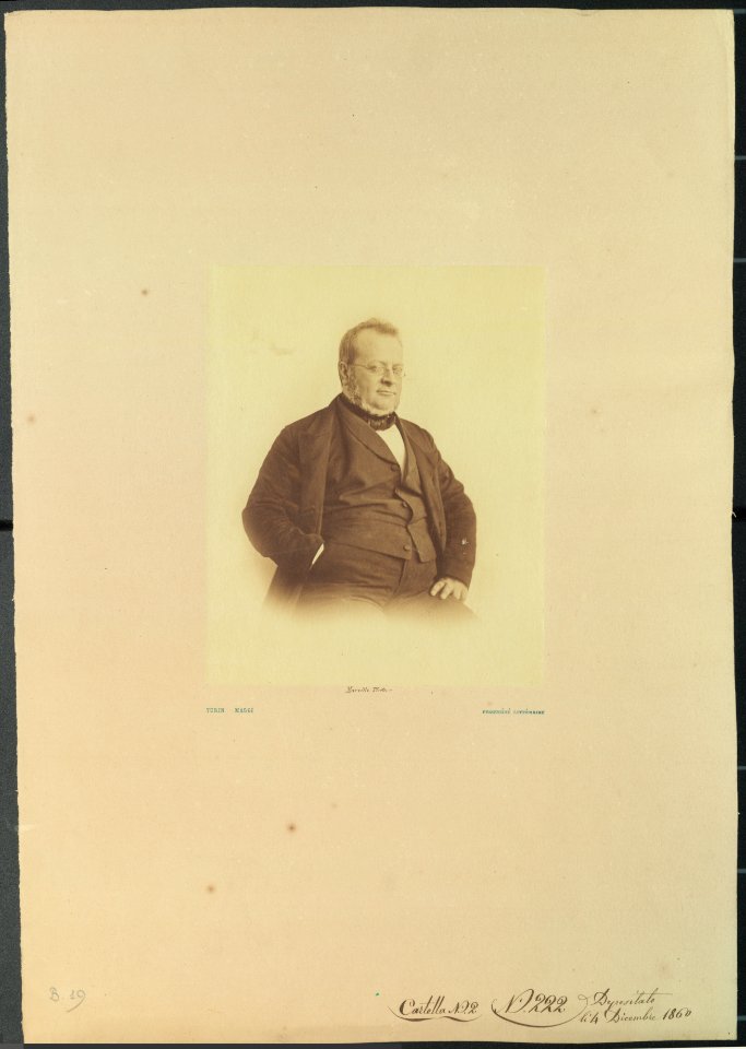 Camillo Benso, conte di Cavour, 1860 - Accademia delle Scienze di Torino Ritratti 0133 photo