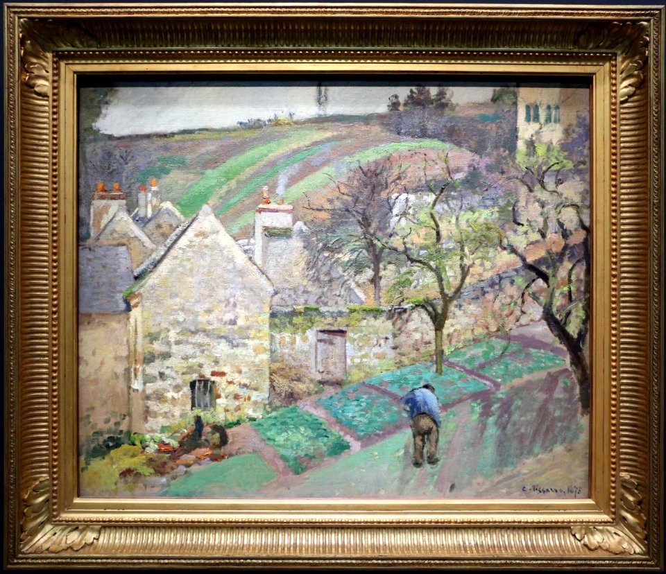 Camille pissarro, collina dell'hermitage, pontoise, 1873