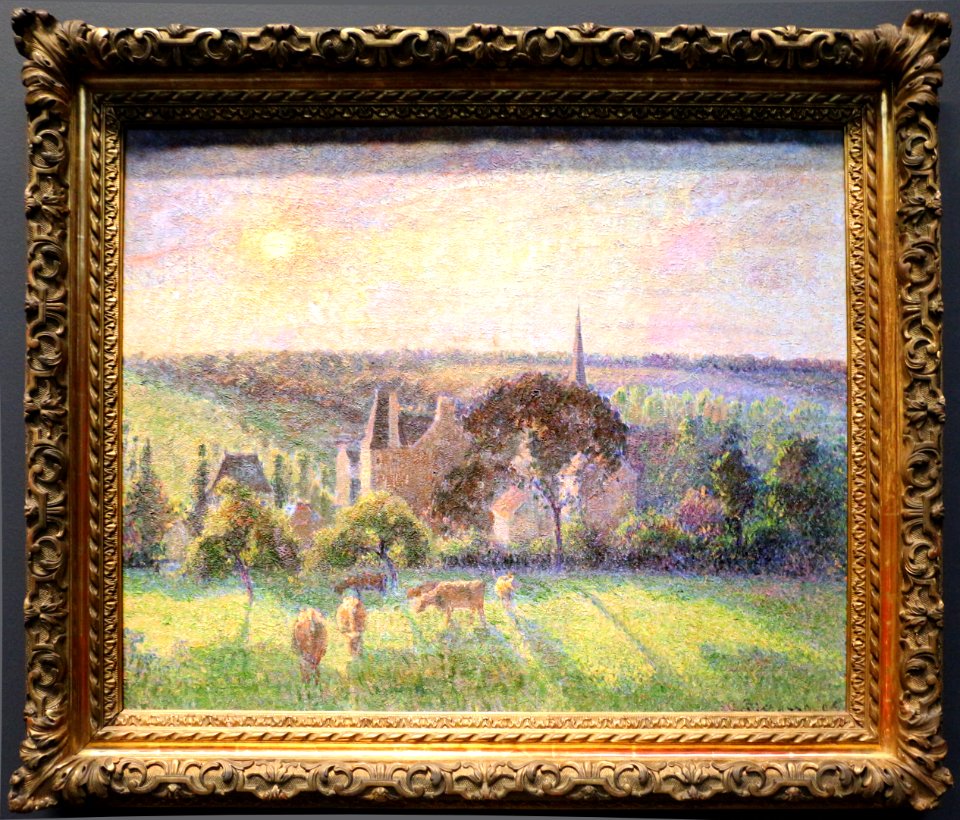 Camille pissarro, paesaggio a éragny, 1897