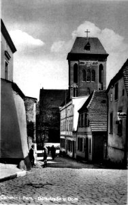 Cammin in Pommern - Domstrasse und Dom-001