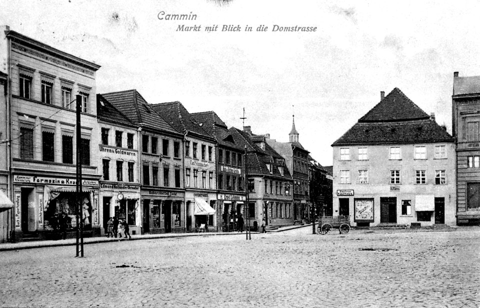 Cammin in Pommern - Markt mit Blick in die Domstrasse